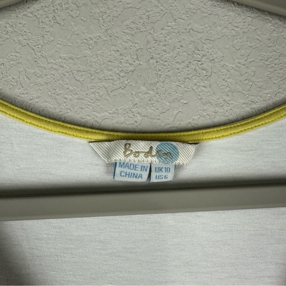 Boden White Jersey V-Neck Easy Vest Tank Top Size 6 - Picture 3 of 5